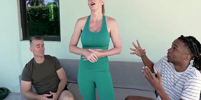 Hot Blonde Landlord Karen Takes Double Penetration For Rent - Luke Longly, Cory Chase And Kaby Snow