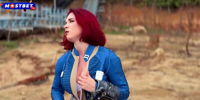 Fallout Cosplay - Redhead Dweller of Shelter 33 Rough Fucks with Stranger Til...