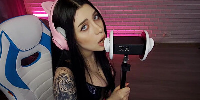 Asmr 3dio Ear Licking Incredibly Hot.