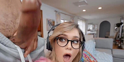 Kali Roses ditches the video game to fuck a black cock