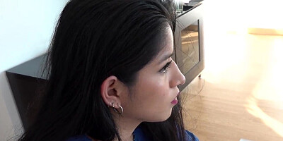 Indian teen has to fuck a cop because she was busted