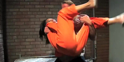 Pornstar gets ass fucked in prison