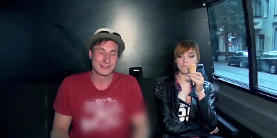 German girl gets into porn eating ice-cream and masturbating