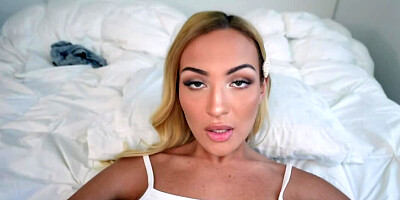 Ike Diezel fucks his own stepdaughter Mila Monet in bed