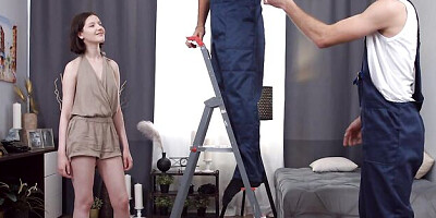 Good double penetration session with a teen Margo Von Teese