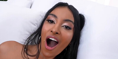 Small breasts Indian girl gets ass-fucked by toy, BWC