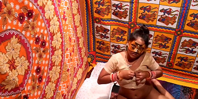 Amateur Indian porn video with a couple fucking in a room