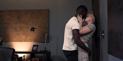 Tattooed silicone fuckdoll Cubbi Thompson takes big black cock as deep as she can