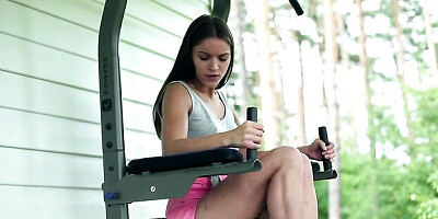 We Are Hairy featuring Evelina Darling's teasing movie