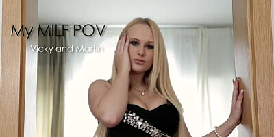 Single MOM loves filming her big breasts getting covered in cum