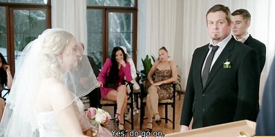 Bride 4K featuring Kristy Waterfall's wedding bride smut