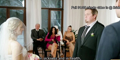 Bride 4K featuring Kristy Waterfall's wedding bride smut