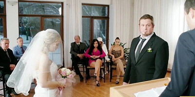 Bride 4K featuring Kristy Waterfall's wedding bride smut