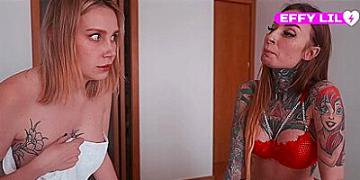 Effy Lil, Taboo Fantasy And Kiss Cat In Oops... Seduced My Stepsisters Boyfriend In A Shared Hotel Bed While She Was In The Shower