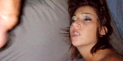 Cuckold strokes dick watching his wife getting fucked
