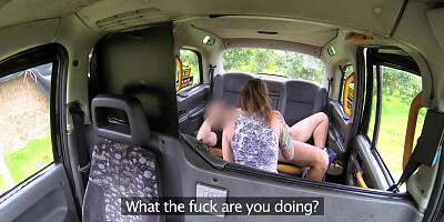 Fake Taxi Wet white panties in her mouth and fucked hard