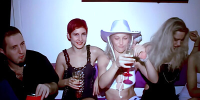 Lady Margaux, Sidjey Collins and Katia having some fun in a night club - MMM100