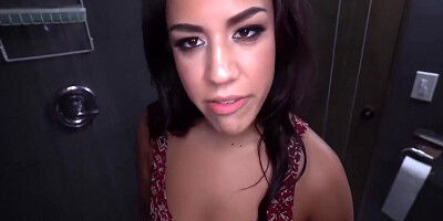 Hot Stepsister Walks In On In Shower And Gets Fucked With Monica Sage