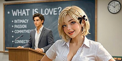 Cute 23 yo University Asian Student Seduces her Favorite Professor After Hours (AI) ASMR