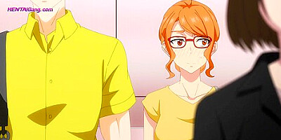 Nerdy anime wife gets pinned down and stuffed deep by her horny husband