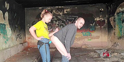 Sasha Earth, Mistress Anastasia And Anastasia Mistress - Outdoor Without Mercy Fucked Strapon In The Ass In The Forest Dangerous Public In Abandoned Building