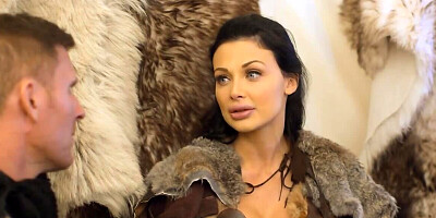 Euro princess helps her stressed master relax