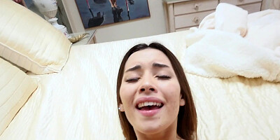 Hot Asian babe with perfect ass bangs her stepbrother