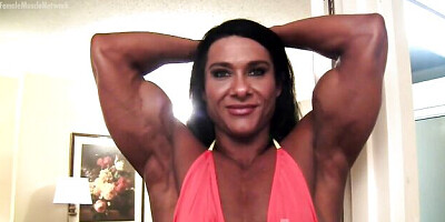 Muscular woman smut with hot fiancée from Female Muscle Network