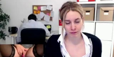 Amateur Masturbation Gushing Orgasm In Public Office While At Work
