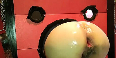 Graceful wife gets tushy nailed with two fists