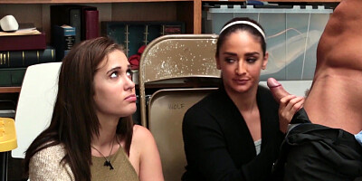 Snitching Gals Peyton And Sienna Get Drilled
