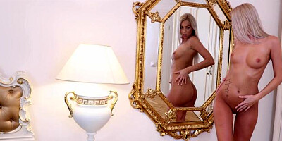 Shaved Karol Lilien blonde hair pussy fuck porn