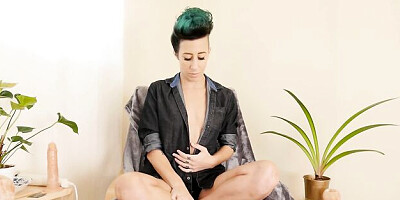 Andre's multi colored hair action