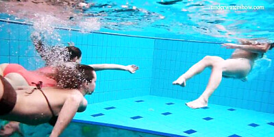 Stunner courtesan's pool girls dirt