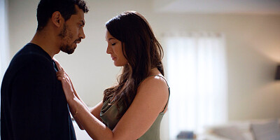 Classy girl Katrina Colt sucks a hard cock after being licked