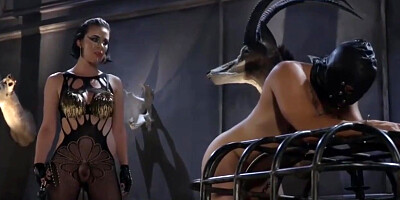 Kink Lady Torturing Submissive Guy