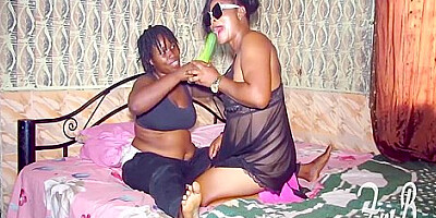 She Was So Happy To See The Huge Cucumber After She Dress And Undress Herself