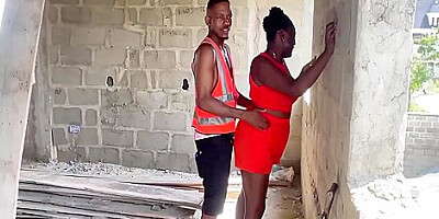 Site Boy Pull Down Madams Pant In Her Husbands Building, Bend Her Down And Fuck The Hell Out Of Her Squirting Pussy