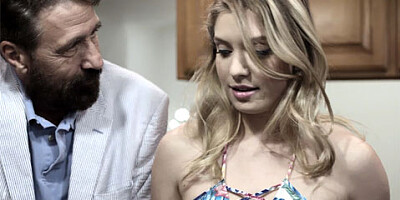 Curvy teen fucks her fathers best friend