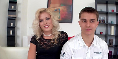Lovely Blonde Bangs A Beefy Stud As Her Cuckold Watches - Katy Clark And Katy Bangs