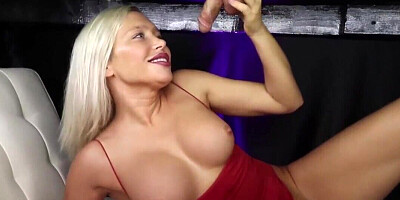 Sexy Kacey Jordan working with a hard cock and looking hot