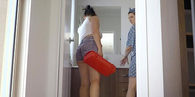 Hirsute lesbians love ass licking after the cunnilingus