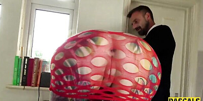 Sexy Pascal White at tattoo trailer