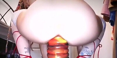 Insane gaping session for a psusy that looks ruined