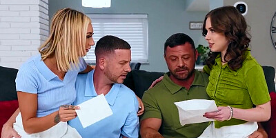 Foursome shows the nastiest side of these two whores