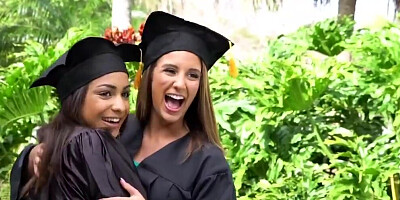 Graduate fucking with two amazing stepdaughters swapped
