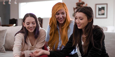 Threesome with lesbian ladies who really love pussy