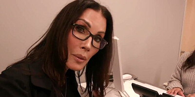 Stepson is going to take care of mommy's needs at work