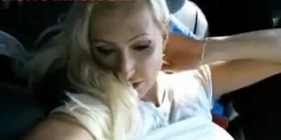 Hot Blonde Washes Car Naked On Webcam F