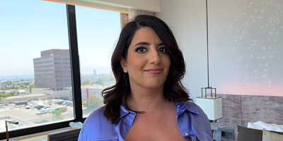 Big boobs blue blouse brunette banged brutally
